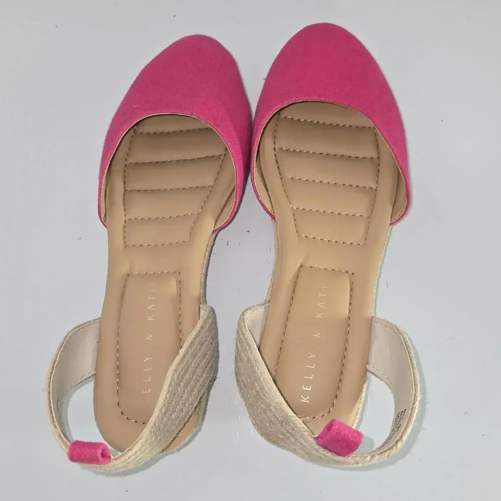 0291 Kelly &‎ Katie NALA Ankle Strap Closed Toe Sandals Pink Size 8M